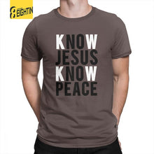 Load image into Gallery viewer, Know Jesus Know Peace Christian T-Shirts