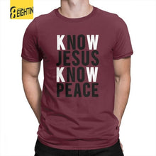 Load image into Gallery viewer, Know Jesus Know Peace Christian T-Shirts