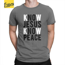 Load image into Gallery viewer, Know Jesus Know Peace Christian T-Shirts