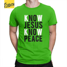 Load image into Gallery viewer, Know Jesus Know Peace Christian T-Shirts