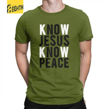 Load image into Gallery viewer, Know Jesus Know Peace Christian T-Shirts