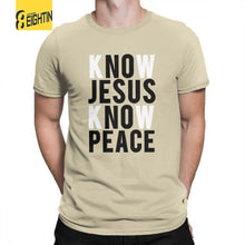 Load image into Gallery viewer, Know Jesus Know Peace Christian T-Shirts