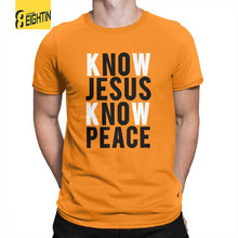 Load image into Gallery viewer, Know Jesus Know Peace Christian T-Shirts