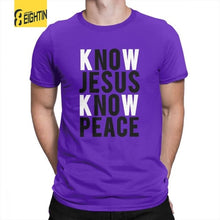 Load image into Gallery viewer, Know Jesus Know Peace Christian T-Shirts