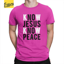 Load image into Gallery viewer, Know Jesus Know Peace Christian T-Shirts