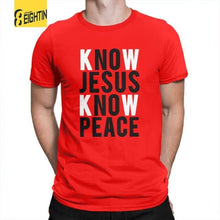 Load image into Gallery viewer, Know Jesus Know Peace Christian T-Shirts
