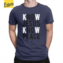 Load image into Gallery viewer, Know Jesus Know Peace Christian T-Shirts