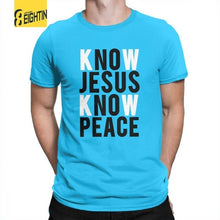 Load image into Gallery viewer, Know Jesus Know Peace Christian T-Shirts