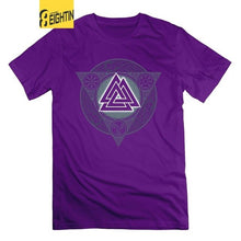Load image into Gallery viewer, Valknut Ice Flame Vikings  T-Shirts