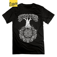 Load image into Gallery viewer, Viking T-Shirt Tree of Life Valhalla
