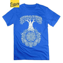 Load image into Gallery viewer, Viking T-Shirt Tree of Life Valhalla