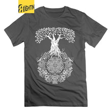 Load image into Gallery viewer, Viking T-Shirt Tree of Life Valhalla