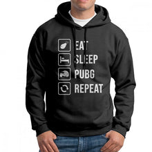 Load image into Gallery viewer, Men Eat Sleep PUBG Repeat  Hoodies