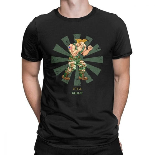Guile Street Fighter Retro T Shirt